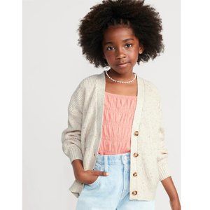 Old Navy Kid´s Girls Cocoon Cardigan  In Beige Size L (10) NWT MSRP $34